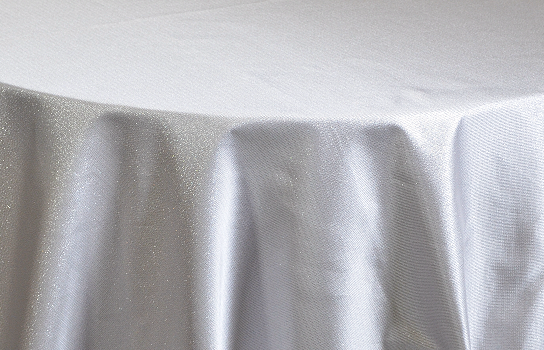 Tablecloth Sparkle White 120" Round