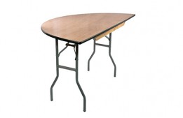 Wood Table Half-Moon 48" x 24"