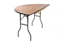 Wood Table Half-Moon 60" x 30"