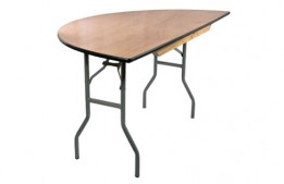 Wood Table Half-Moon 96" x 48"