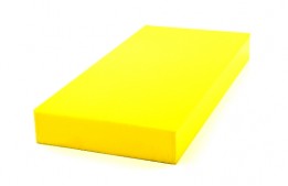 Yellow Plexiglass Rectangular Box 10" x 21" x 2.5"