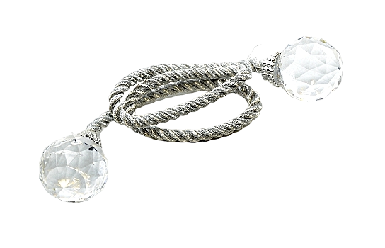 Crystal Silver Tie Rope