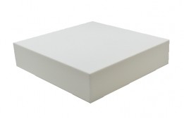 White Plexiglass Square Box 18" x 18" x 4"