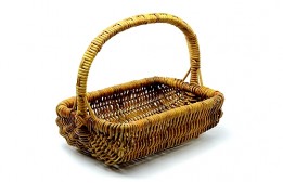 Rectangle Wicker Basket with Handles