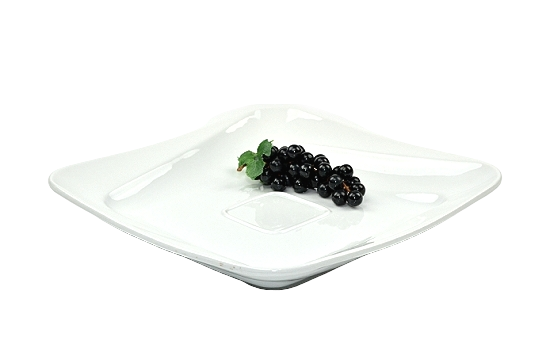 Platter Square Avant-Garde White 14.5"